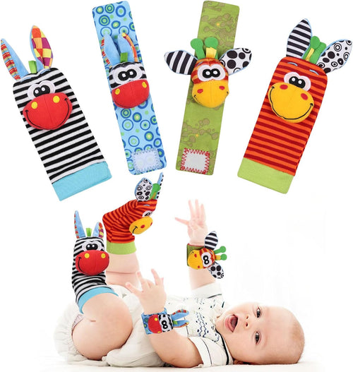 Hochet Bebe, Poignet et Chaussettes Hochet, Jouet Bebe 0 3 6 Mois, 0-9 Mois Jouet Nouveau Né Garçon Fille