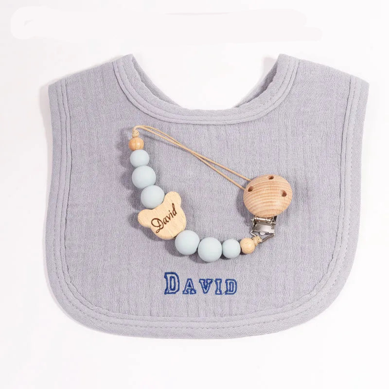 Bavoir gris