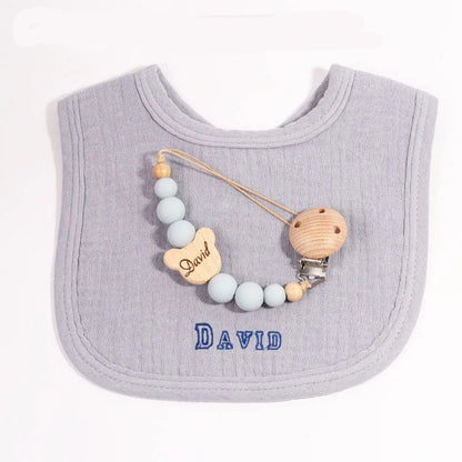 Bavoir gris